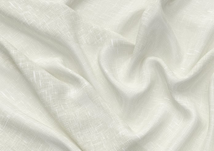 Petra Voile, Simple White - Motorised Roman Blind - Image 4